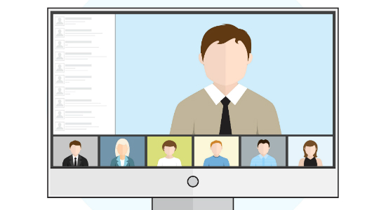 Teachers on an online meeting - thumb