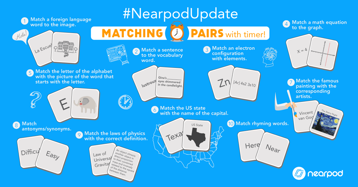 Add a Matching Pairs activity to a Nearpod lesson 