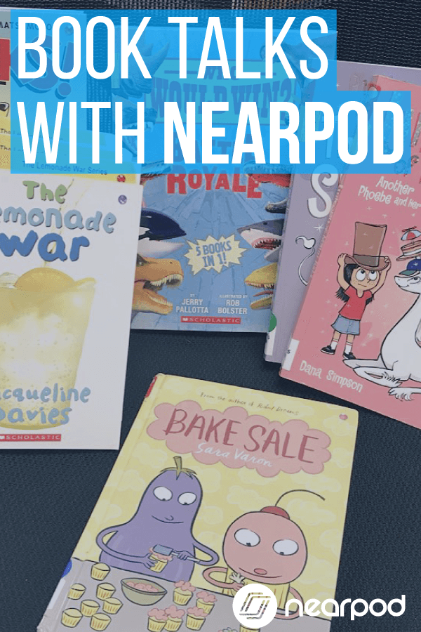 Use Nearpod for book talks! Shake up your literacy centers and media center activities by integrating technology in the classroom.
