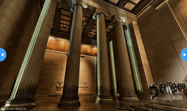 Virtual Reality experience on Nearpod's Lincoln Memorial lesson