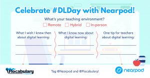 Digital Learning Day social media template for teachers