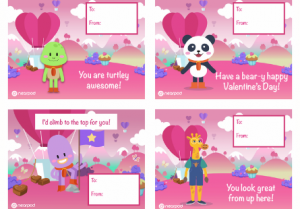 Valentine's Day cards for students