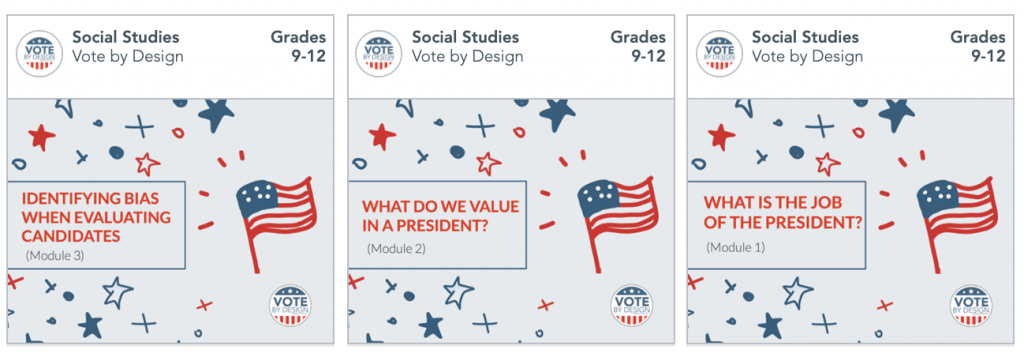 Vote by Design lessons on Nearpod