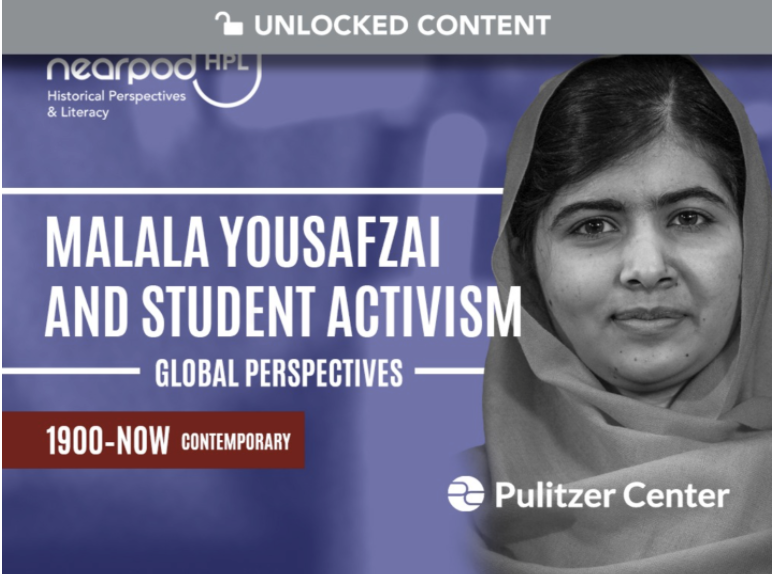 Malala Yousafzai and Student Activism lesson about powerful women in history