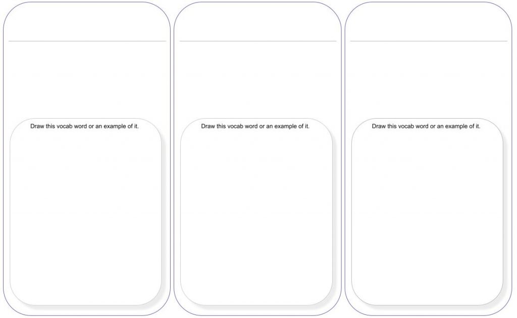 Vocab Cards template