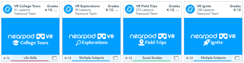 Nearpod virtual reality (VR) field trips