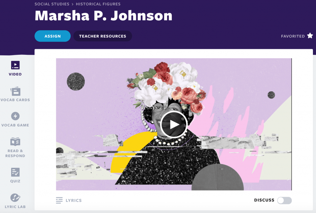 Marsha P. Johnson Pride History video lesson for high school