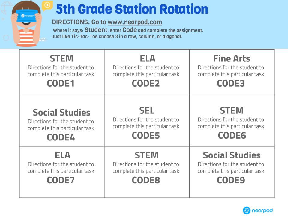 Tic-Tac-Toe in Differentiated Instruction