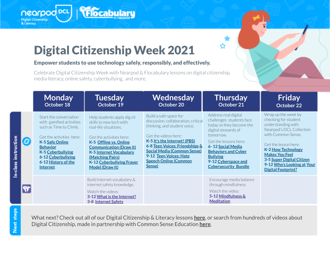 free lessons for digital citizenship week nearpod blog