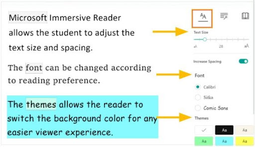 Immersive Reader for text to speech reading