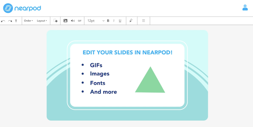 Slide editor on Nearpod