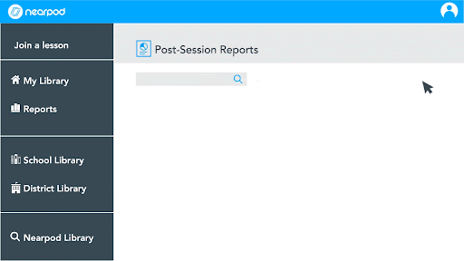 Nearpod post-session student reports