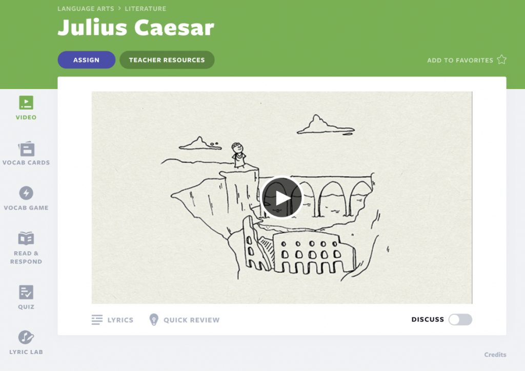 Julius Caesar Flocabulary lesson video