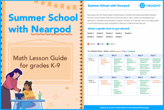 Summer School Nearpod Math Guide PDF Lessons and Activities