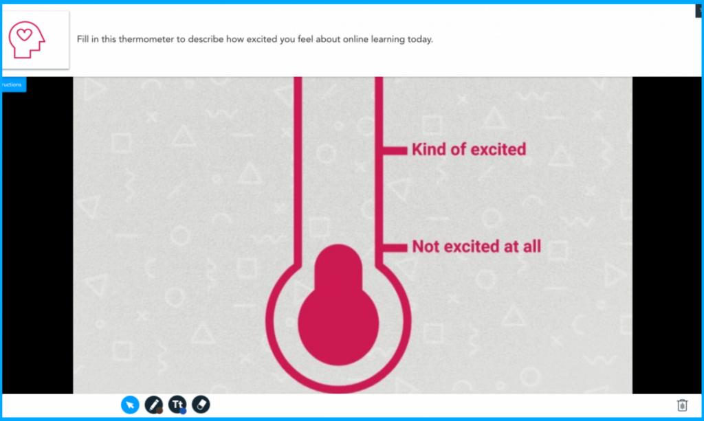Nearpod SEL: Warm Up: Mood Thermometer (K-12) for summer learning