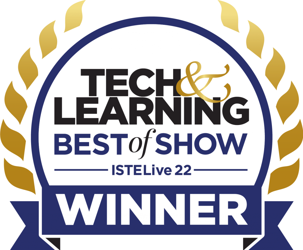 ISTE Live 2022 Tech & Learning Best of Show Winner Badge