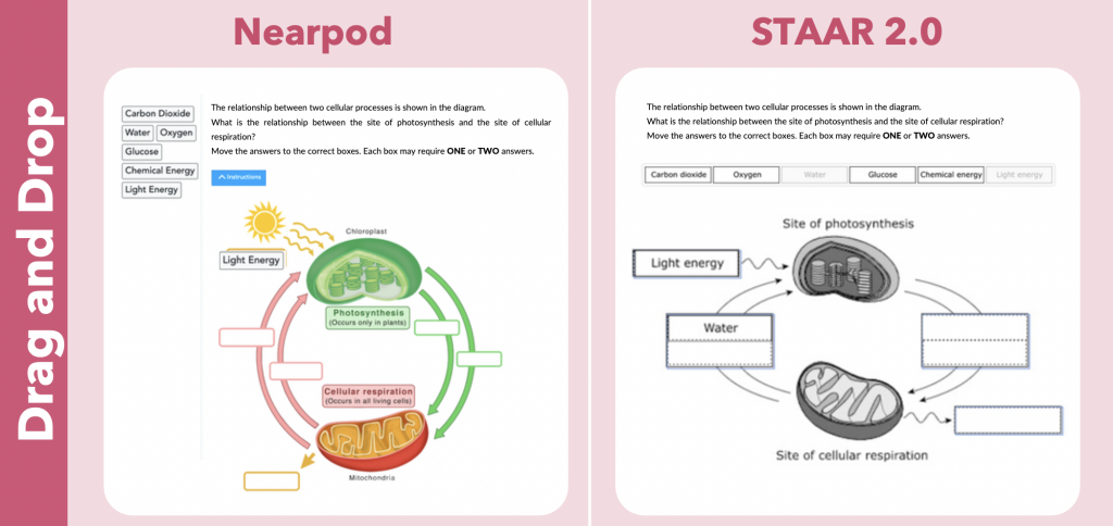 Standardized test taking strategies for STAAR 2.0 using Drag & Drop
