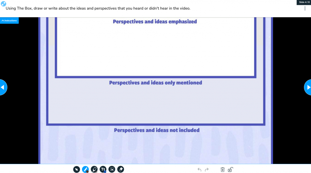 Perspective Analysis The Box Draw It activity