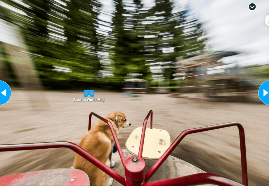 Dog story writing activity using Virtual Reality Field Trip