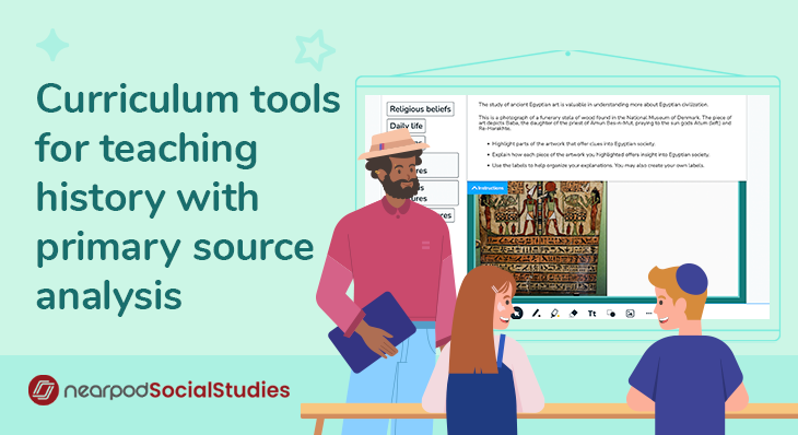 Curriculum tools for teaching history with primary source analysis (Blog image)
