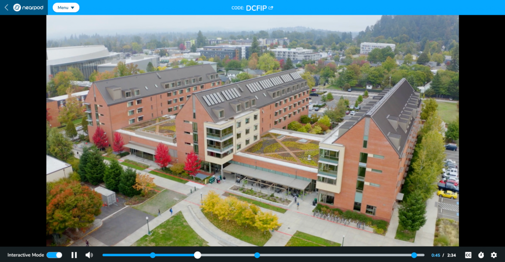 Housing: University of Oregon The College Tour Nearpod video lesson