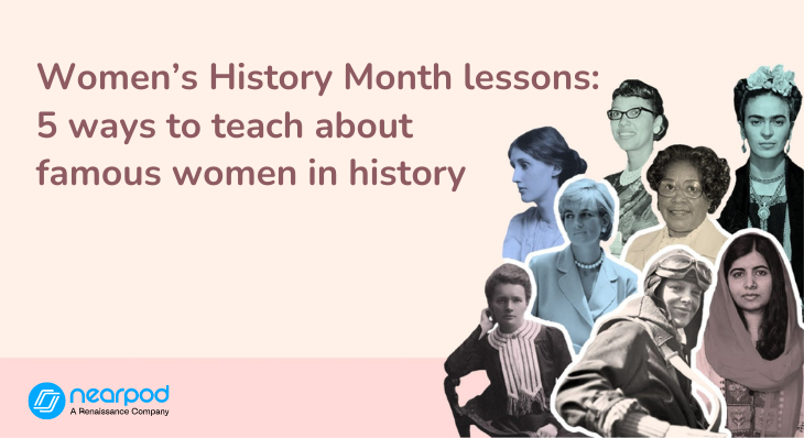 How to teach Women’s History Month: Notable women in history lessons (Blog image)