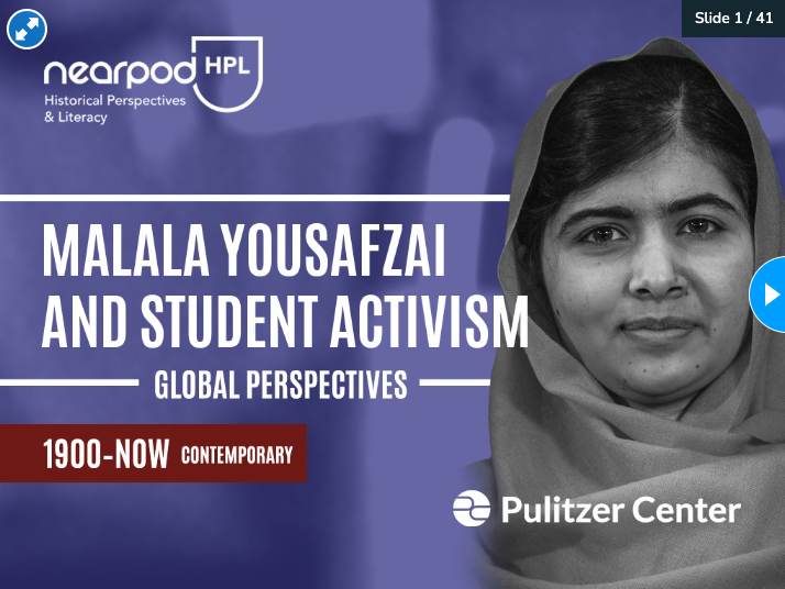 Malala Yousafzai and Student Activism lesson