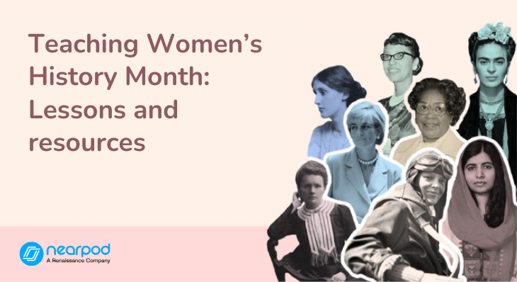 How to teach Women’s History Month Notable women in history lessons (Blog image)