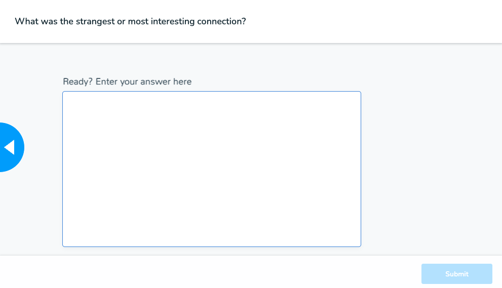 Open ended question on Nearpod example